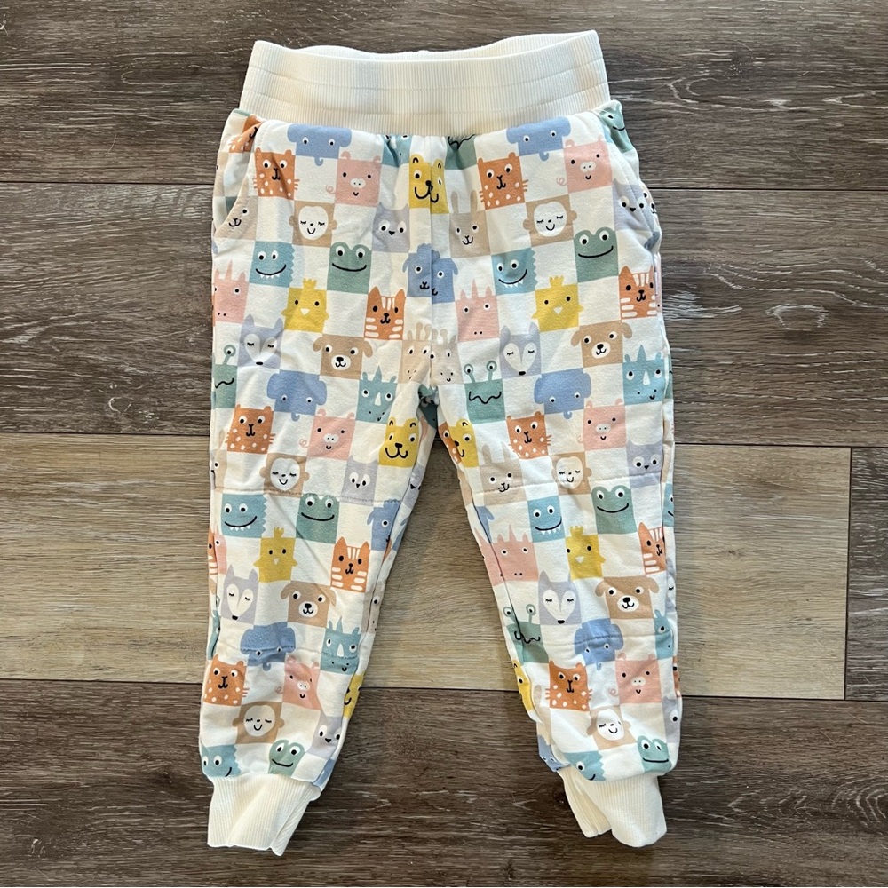 Little Sleepies 2T Multicolor Animal Print Joggers 🐻